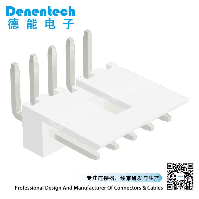 Denentech 4P right angle DIP 2.54mm connector wafer Wire to-Board connector